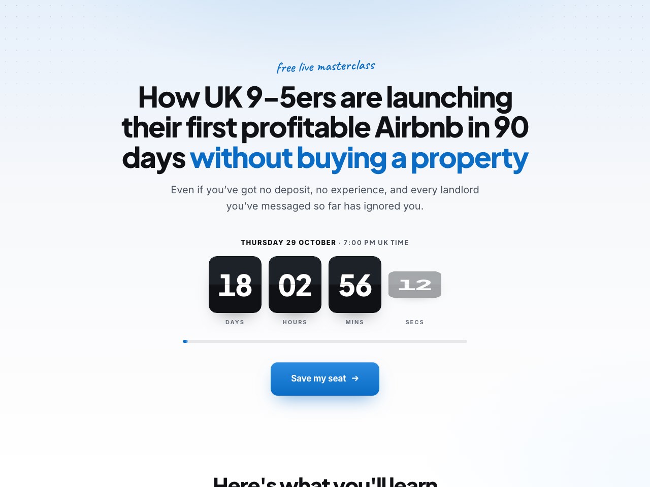 Registration page preview