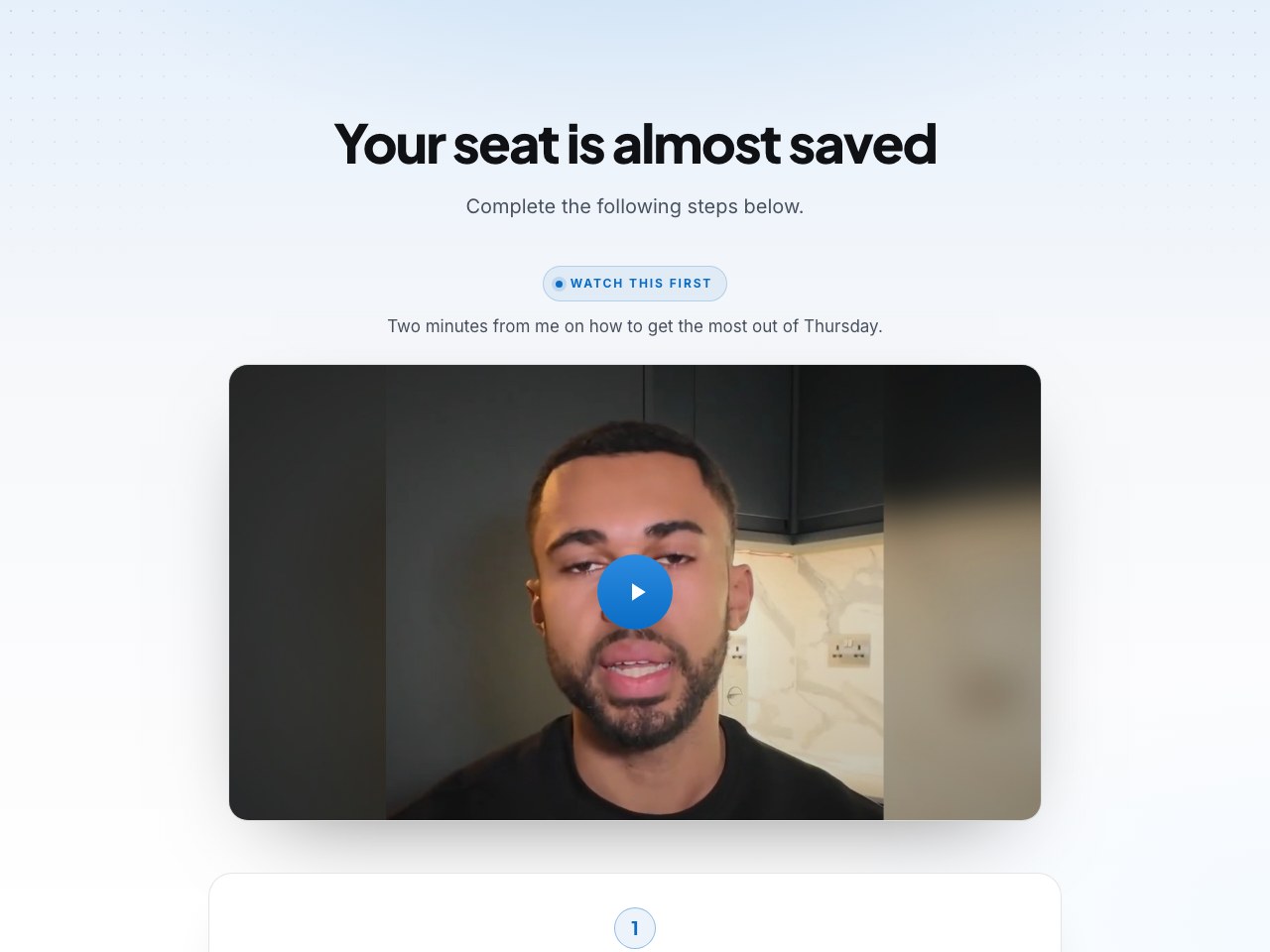 Thank-you page preview